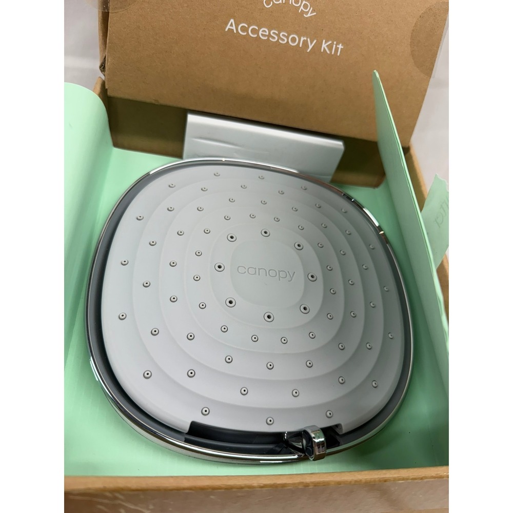 Canopy New Open Box Filtered Shower Head and accessory kit in Chrome